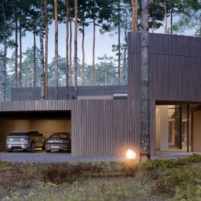 Circle Wood , dom jak pień, projekt:   Przemek Olczyk / Mobius Architekci