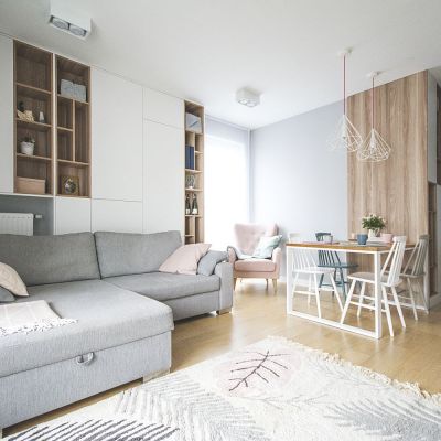 Mieszkanie w skandynawskim stylu w Warszawie, projekt  Design me too