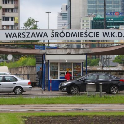 Wiata WKD nad Warszawą-Śródmieście