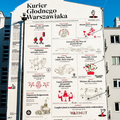 Warszawski mural wspiera branżę gastronomiczną w czasie pandemii
