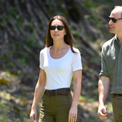 Kate Middleton i Książę William na spacerze w lesie Chiquibul