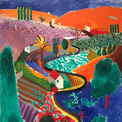 Nichols Canyon autorstwa Davida Hockneya