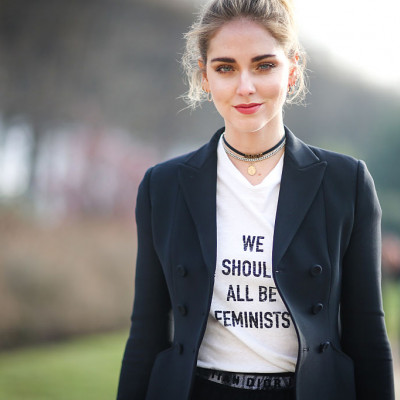 Feministyczna koszulka Dior