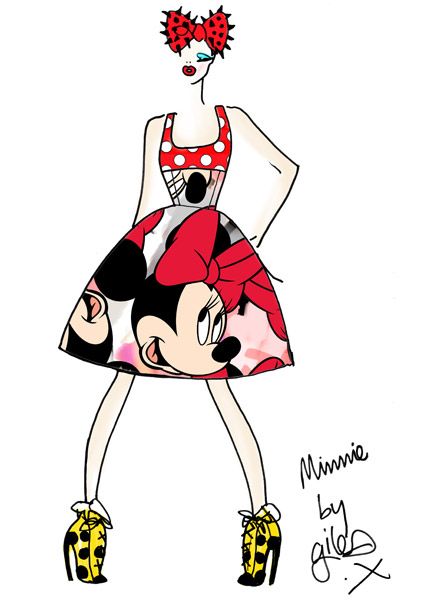 Minnie Mouse na London Fashion Week
