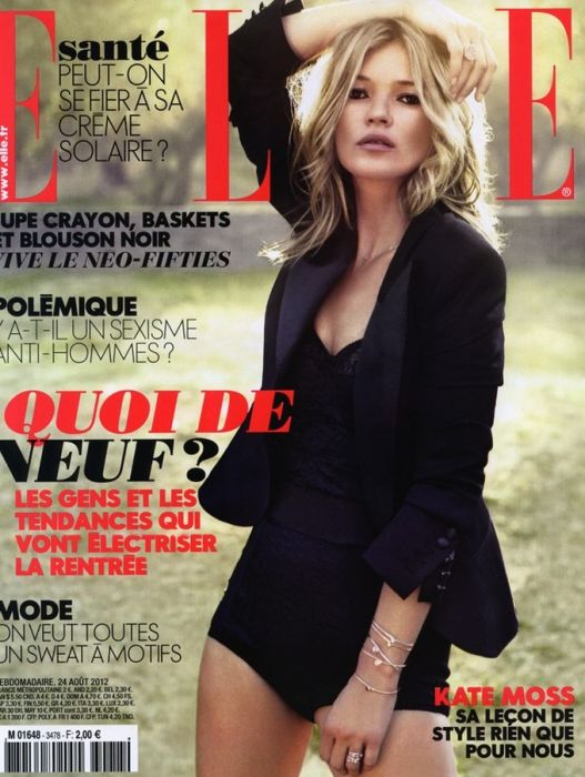 Kate Moss śliczna na okładce ELLE France