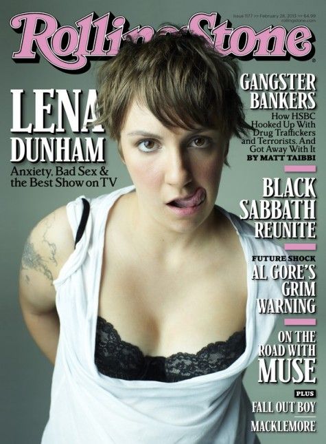 Lena Dunham w magazynie Rolling Stone, fot. Peggy Sirota for Rolling Stone magazine/ rollingstone