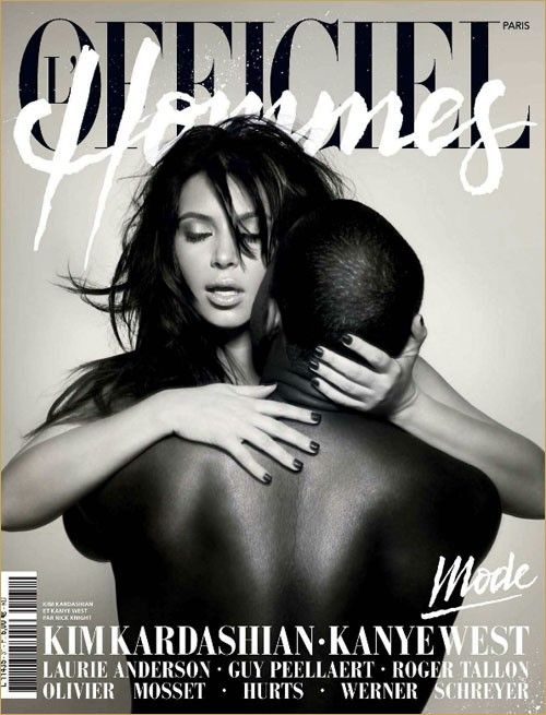 Kanye West i Kim Kardashian w L’Officiel Hommes