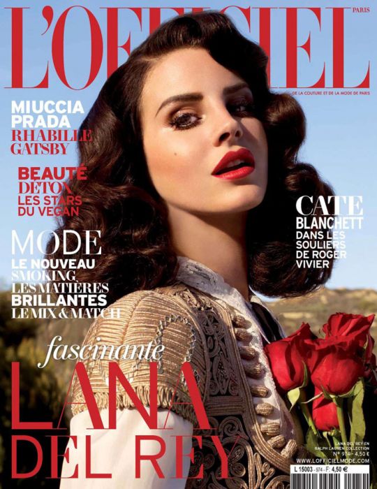 Lana Del Rey w L'Officiel Paris, 04.2014, fot. Nicole Nodland for L'Officiel Paris/ pdfmagazines
