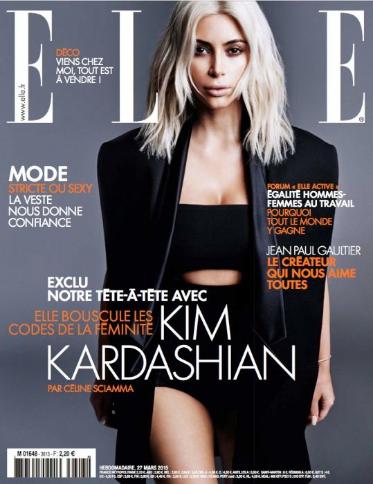 Kim Kardashian na okładce ELLE France