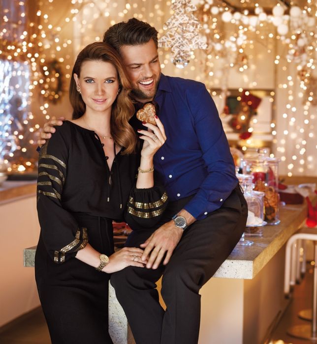 Karolina Malinowska i Olivier Janiak w świątecznej kampanii Apart 2015