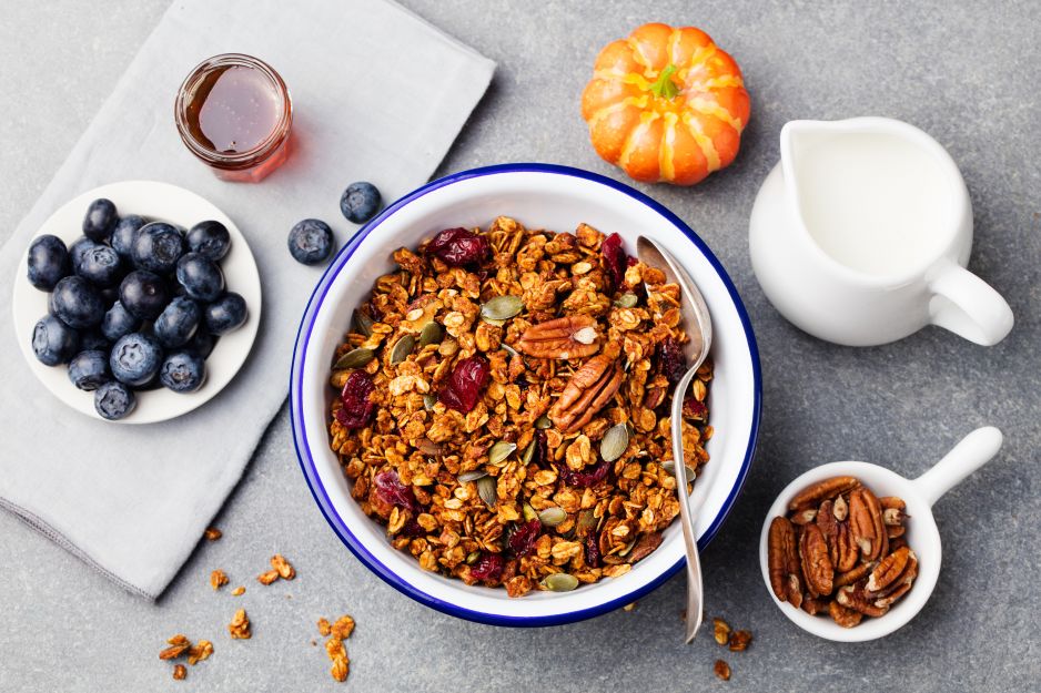 Śniadanie fit: dyniowa granola