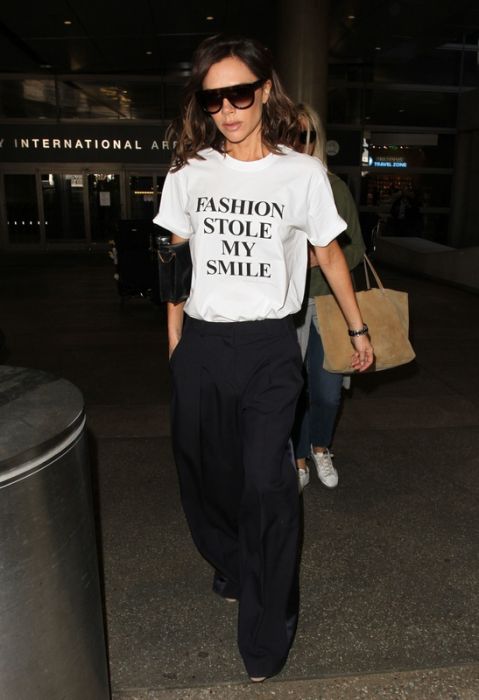 #InsightINSTA: Victoria Beckham i jej t-shirt "Fashion Stole My Smile"