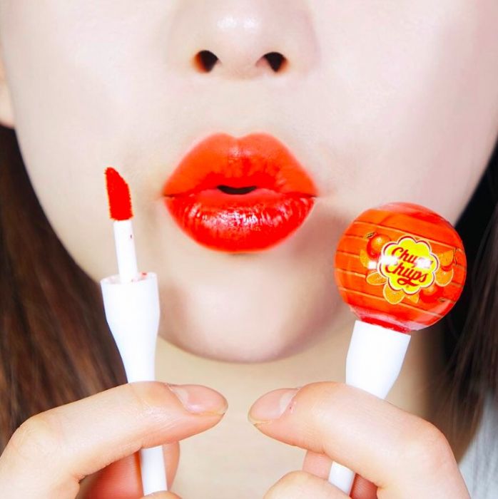 Koreańskie kosmetyki: błyszczyk Chupa Chups