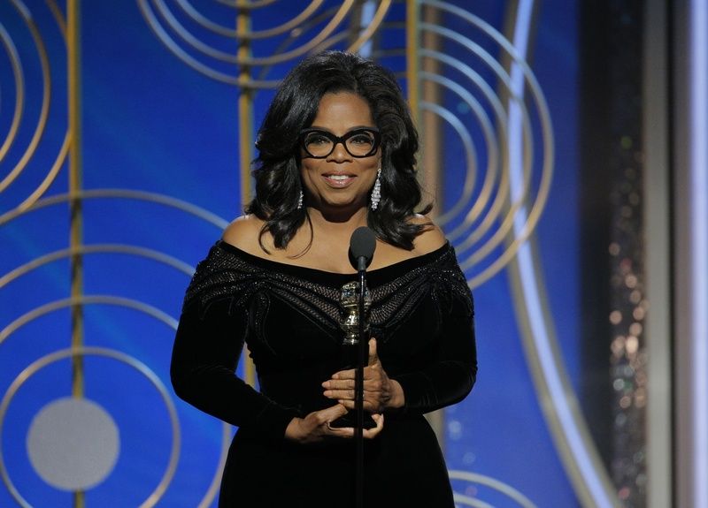 Oprah Winfrey na rozdaniu Złotych Globów