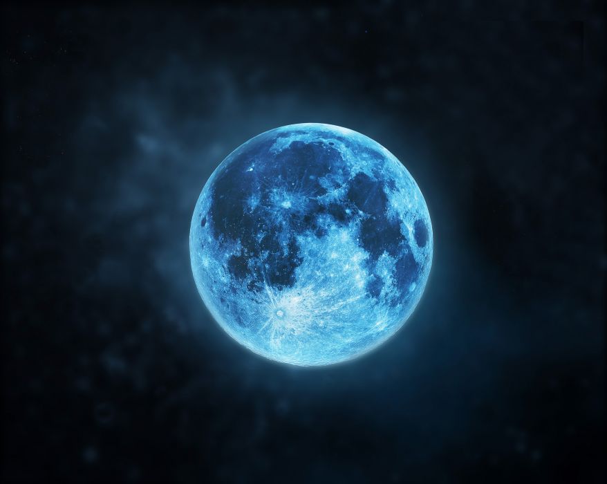 Blue Moon - niebieska pełnia księżyca