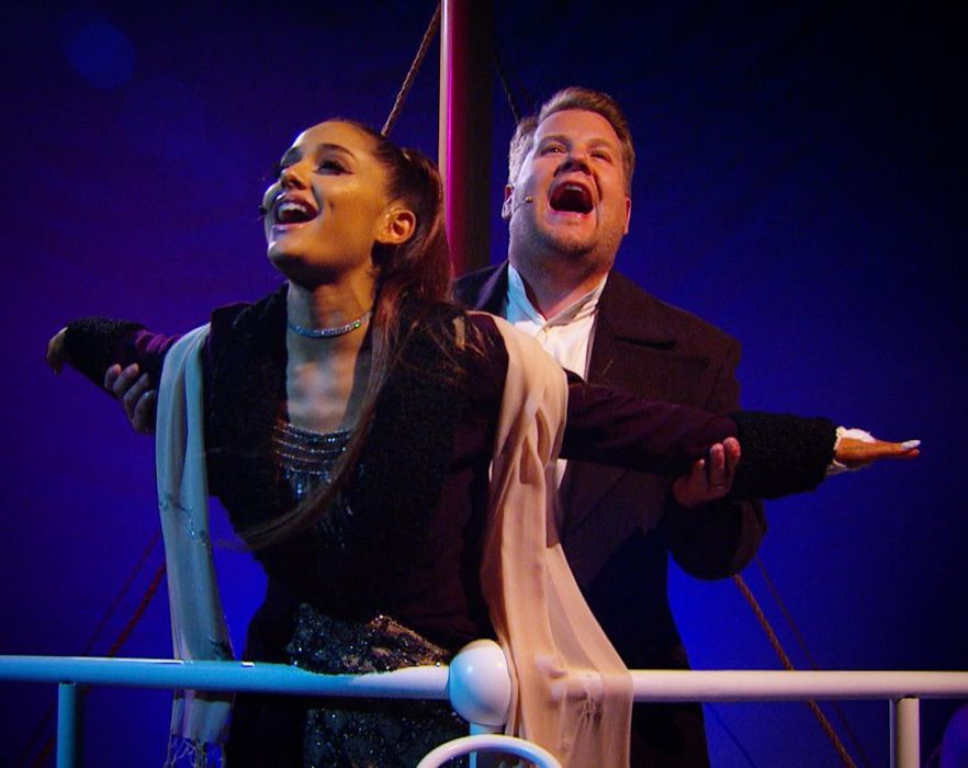 Ariana Grande i James Corden odtworzyli "Titanica"
