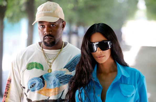 Kim i Kanye przed pokazem Louis Vuitton