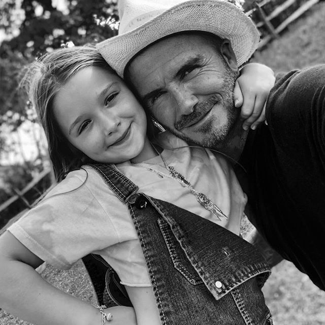 David Beckham skrytykowany za zdjęcie z córką Harper
