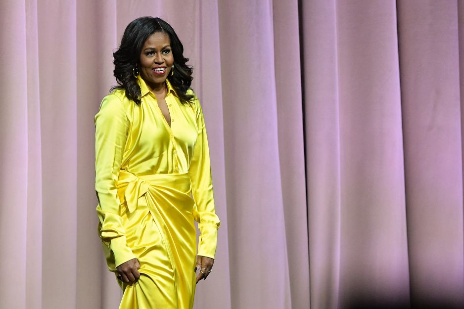 Michelle Obama na spotkaniu autorskim w Nowym Jorku, 19.12.2018.