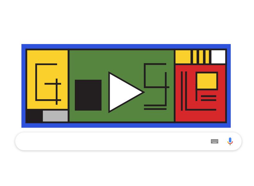 Google Doodle z okazji 100-lecia Bauhausu