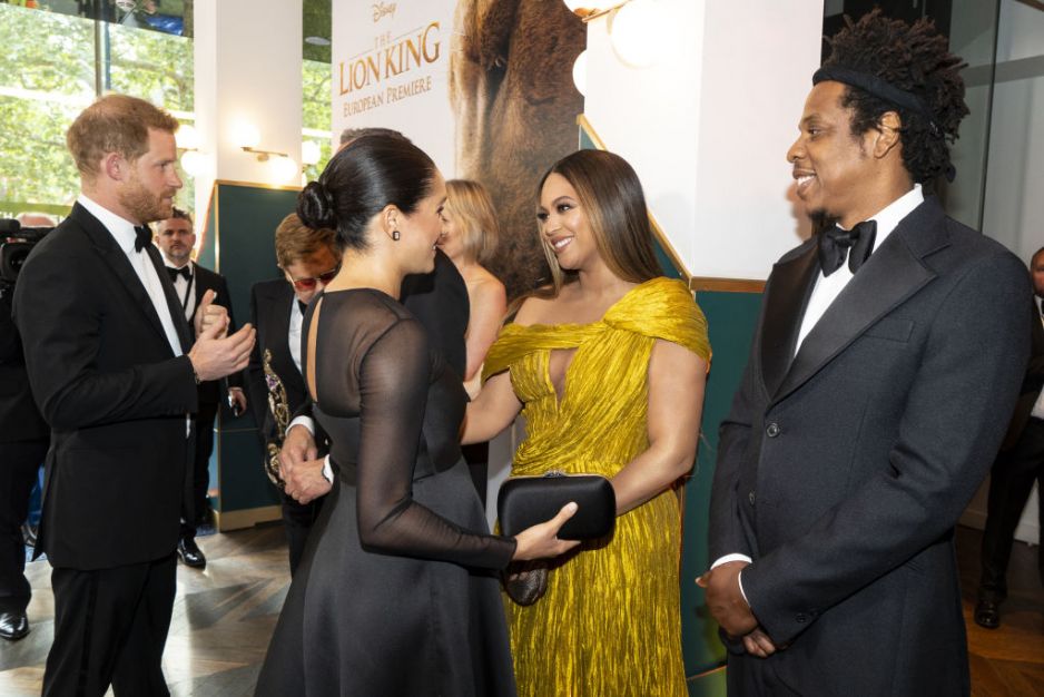 Książę Harry, Meghan Markle, Beyoncé i Jay Z na premierze filmu "Król Lew" w Londynie