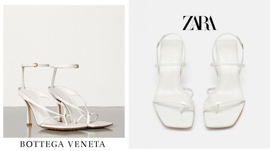 Buty Bottega veneta vs buty Zara