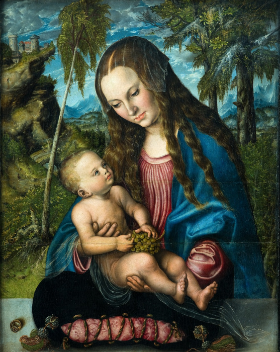 1. Lucas Cranach st., Madonna pod jodłami, ok. 1510