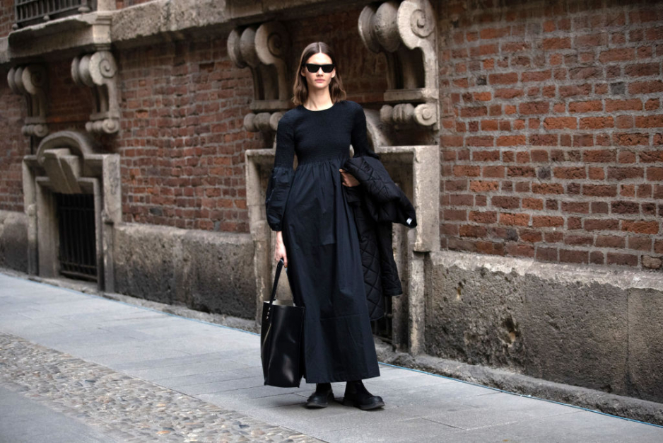 minimalistyczne czarne sukienki