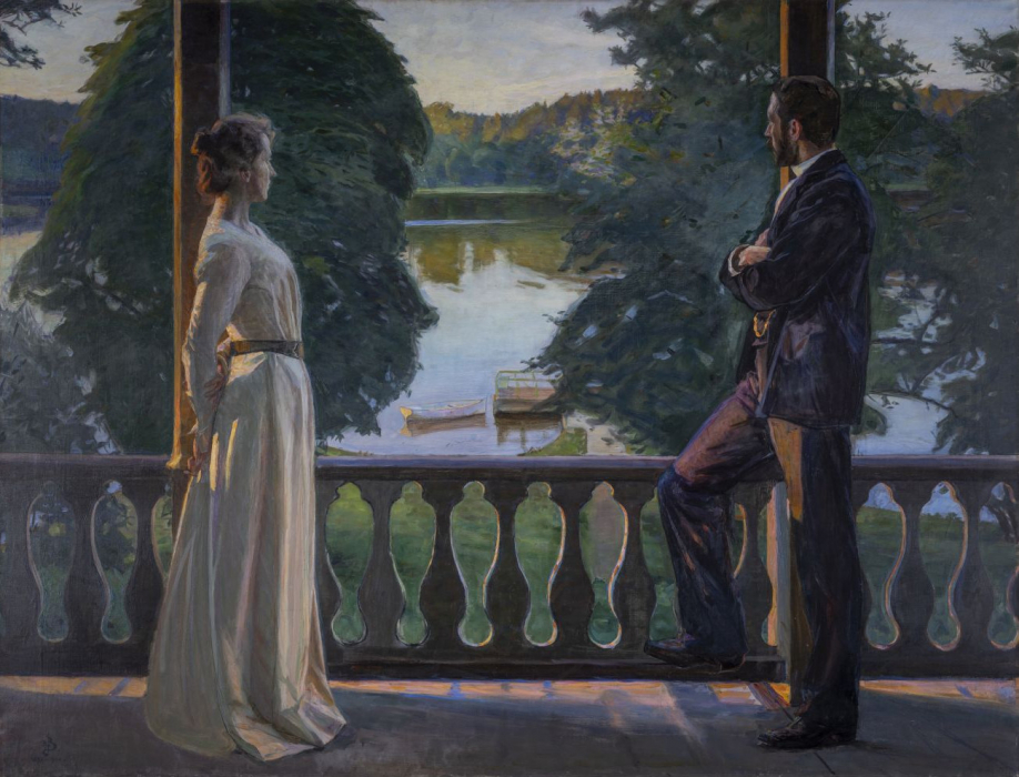 Richard Bergh (1858–1919, Szwecja) Nordycki letni wieczór  1899–1900 olej, płótno Gothenburg Museum of Art