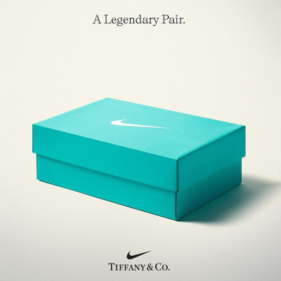 Sneakersy Tiffany & Co. oraz Nike