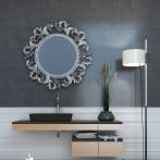 Nowoczesna łazienka - ozdobne lustro i świeczki powodują, że łazienka nie sprawia wrażenia aż tak zimnej.fot. fotolia