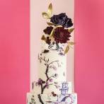 Malowany tort weselny