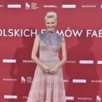 Małgorzata Kożuchowska w sukni Gosi Baczyńskiej na rozdaniu nagród 43. Festiwalu Filmowego w Gdyni