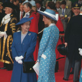 Królowa Elżbieta i księżna Diana, 1986 rok.