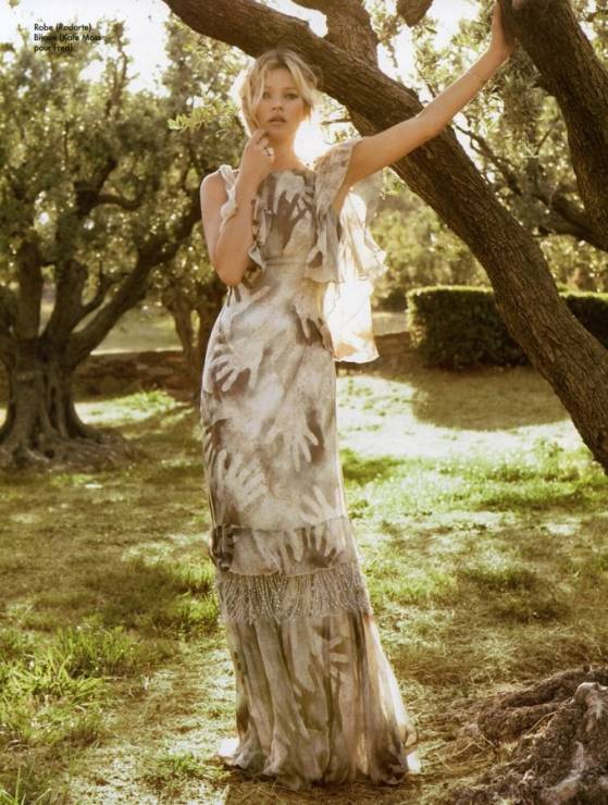 Kate Moss śliczna na okładce ELLE France