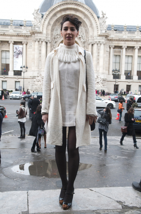 Street fashion z Paryża - goście Paris Fashion Week