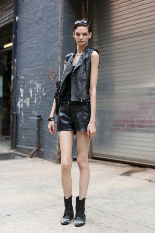 Street fashion: modelki na New York Fashion Week