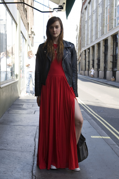 Street fashion: modelki na London Fashion Week