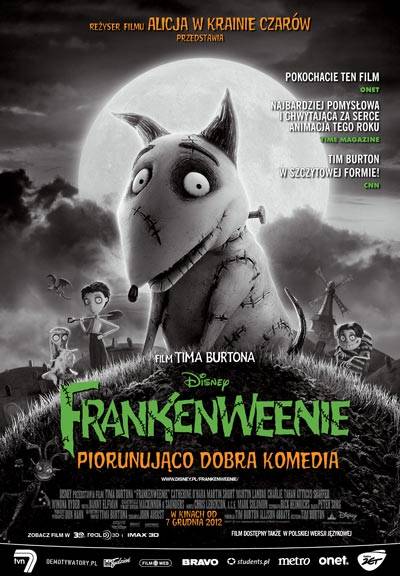 Plakat do filmu "Frankenweenie" (fot. stopklatka.pl)