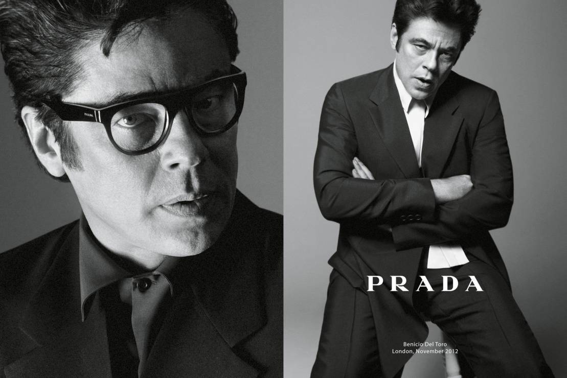 Benicio Del Toro w kampanii Prada