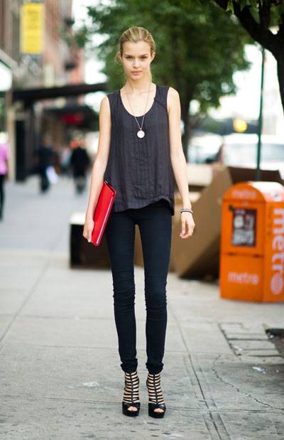 Street fashion: najlepiej ubrane modelki 2012