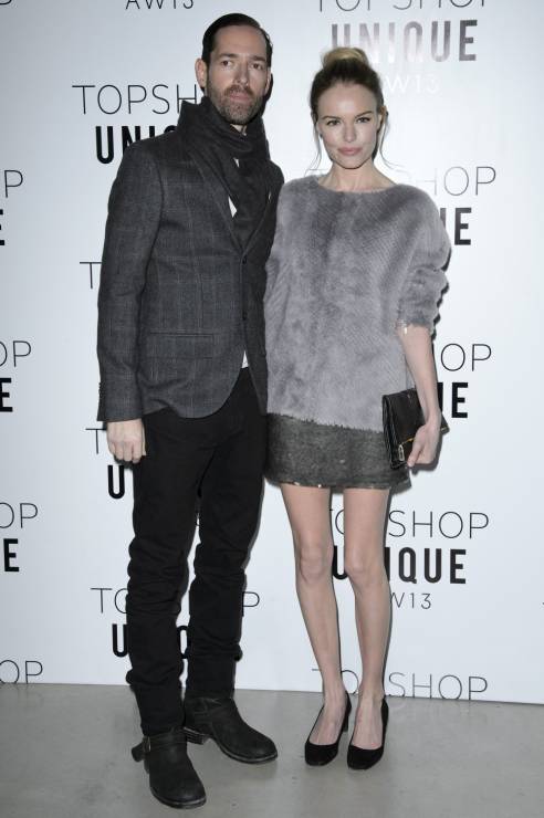Kate Bosworth i Michael Polish na pokazie Topshop Unique, jesień-zima 2013/2014, fot. serwis prasowy