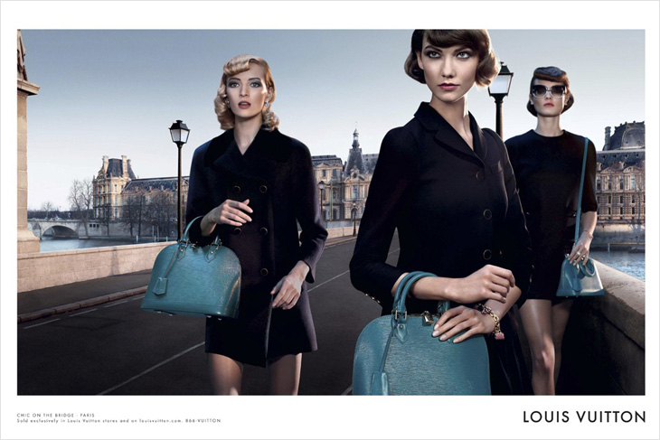 JAC, Daria Strokous, Karlie Kloss w kampanii torebek Louis Vuitton "Alma"