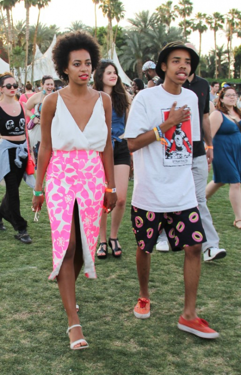 Gwiazdy na festiwalu Coachella: Solange Knowles i Earl Sweatshirt, fot. East News