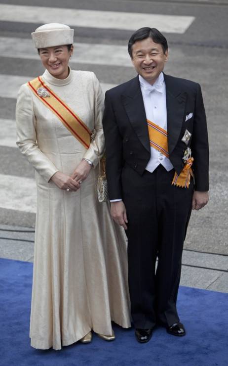 Koronacja Wilhelma Aleksandra na króla Holandii: japoński książe Naruhito i księżna Masako, fot. East News