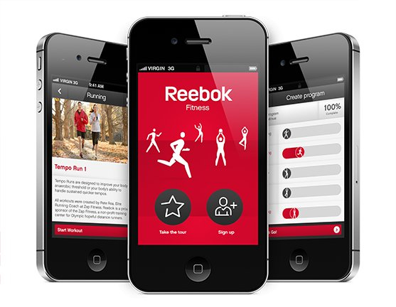 Aplikacja Reebok Fitness, fot. mat.prasowe
