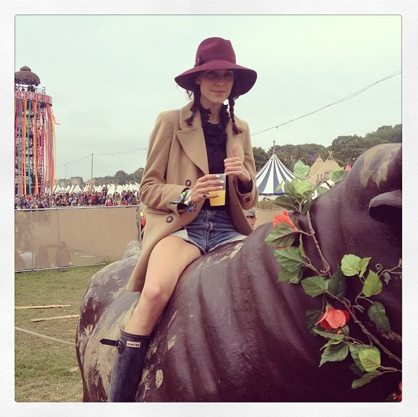Gwiazdy na Twitterze: Glastonbury Festival 2013, fot. instagram Pixie Geldof