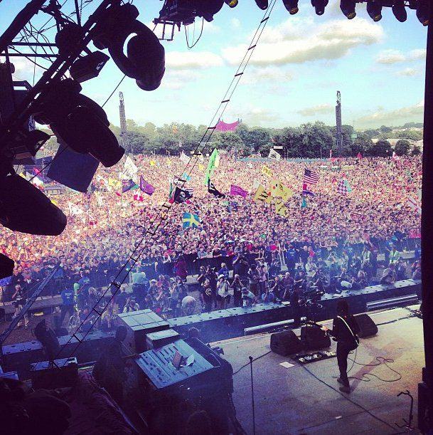 Gwiazdy na Twitterze: Glastonbury Festival 2013, fot. instagram Rita Ora