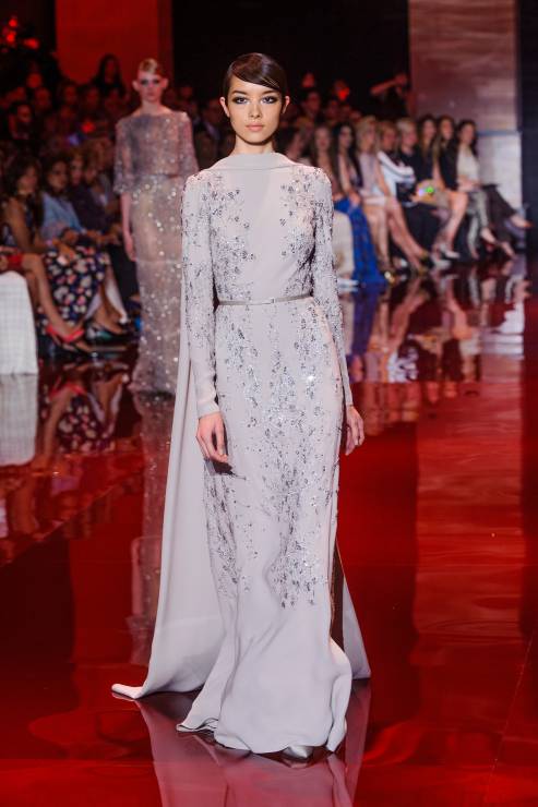 Suknie ślubne z pokazów haute couture: Elie Saab jesień-zima 2013/14, fot. Imaxtree