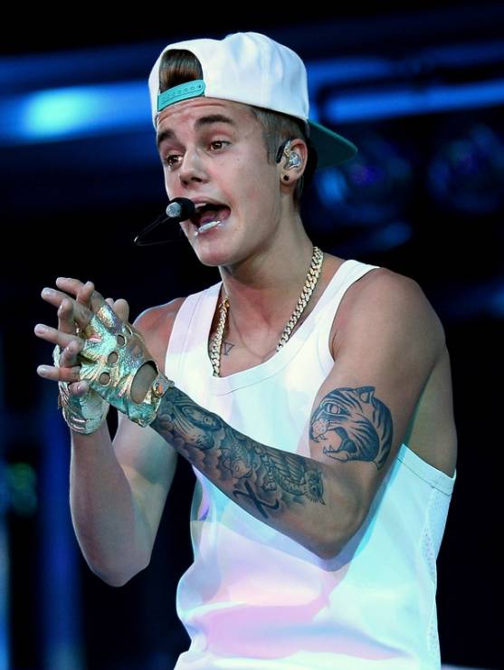 Tatuaże gwiazd: Justin Bieber, fot. East News